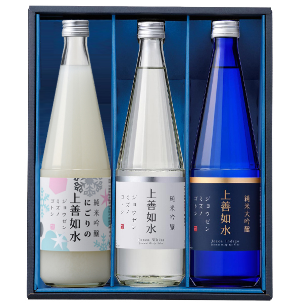 【終売】上善如水シーズンギフトセット(雪)  720ml×3本入り